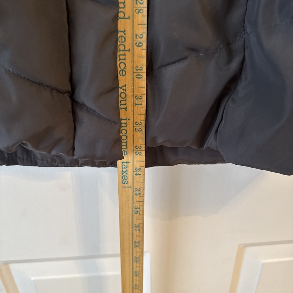 Steve Madden Women's Black‎ Mid Length Puffer Coat Jacket Medium Pillow Collar - Picture 7 of 8